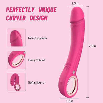 Premium Silicone G-Spot & Clitoral Vibrator with 10 Vibration Modes