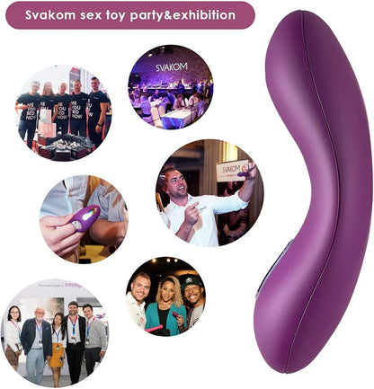SVAKOM Echo Rechargeable Tongue-Shaped Clitoral Stimulator for Couples