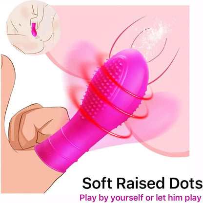 Silicone Finger Sleeves for Intimate Stimulation and Foreplay - 2 Pack