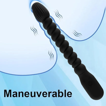 Silicone Vibrating Anal Beads and Plug Set for Beginners