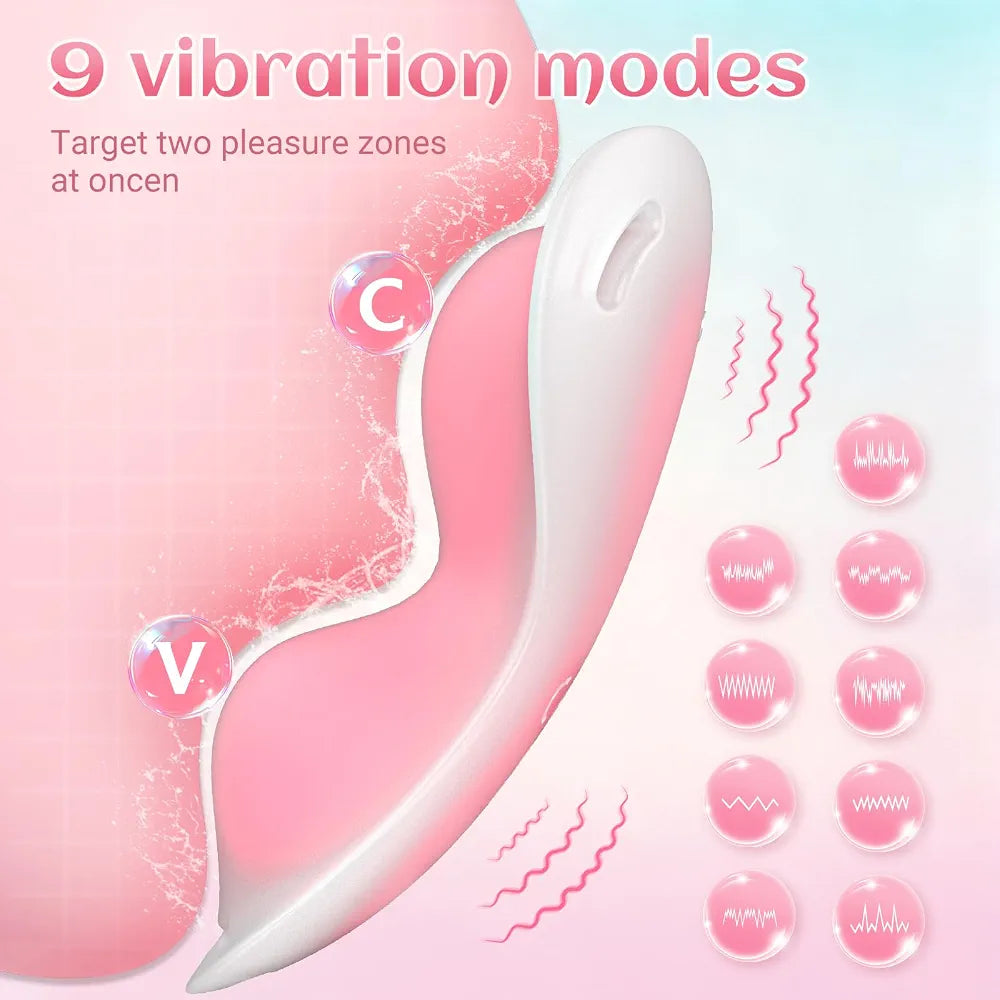 ACUMUM App-Controlled Wearable Panty Vibrator - Waterproof Silicone Remote-Controlled Clitoral Stimulator for Couples