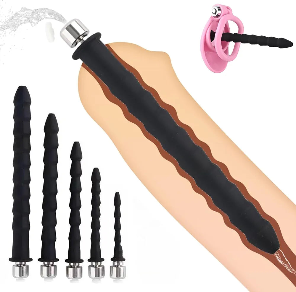 Silicone Urethral Sounding and Dilation Training Kit - Hollow Urethral Plugs for Men