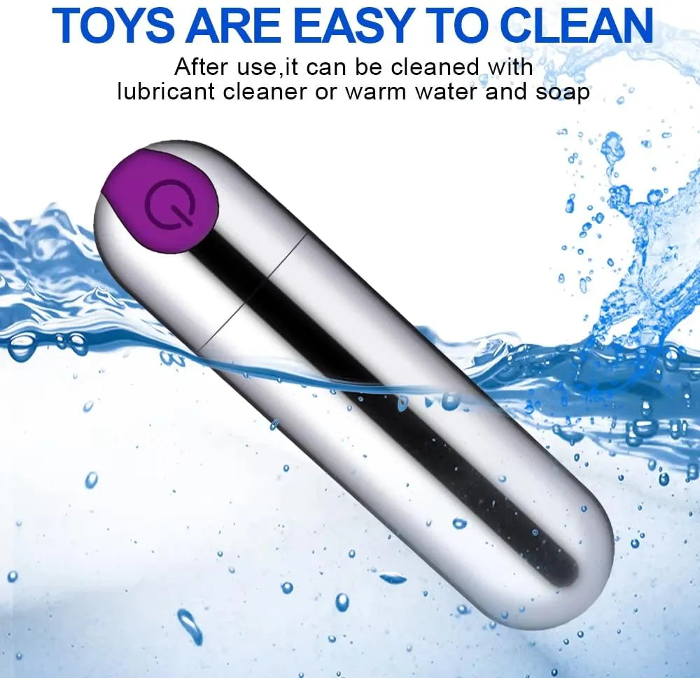SilkyTouch 10-Mode USB Rechargeable Waterproof Bullet Vibrator for Targeted Stimulation