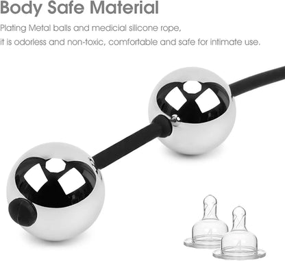 Premium Weighted Stainless Steel Kegel Exercise Beads for Pelvic Floor Training 220g