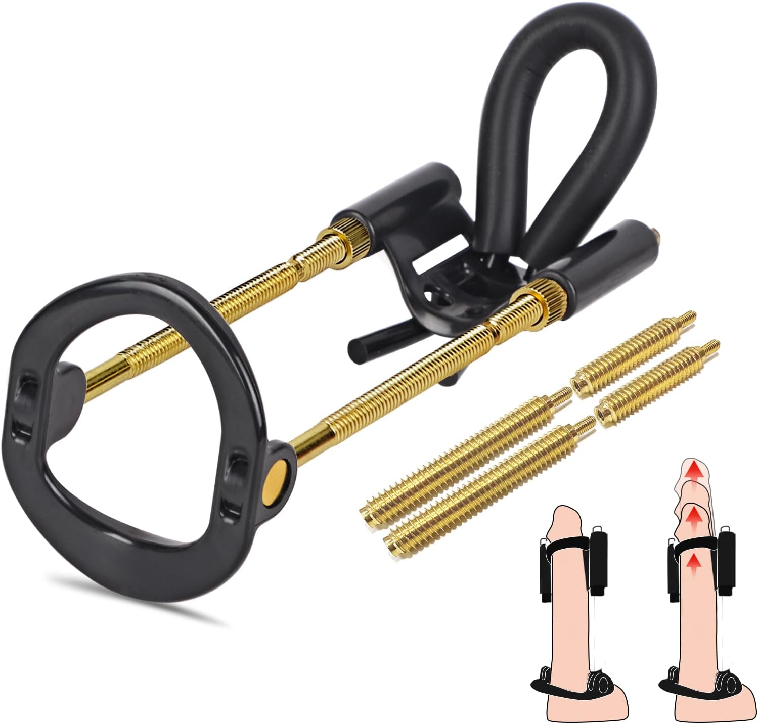 Adjustable Male Penis Traction Training and Stretching Device Kit