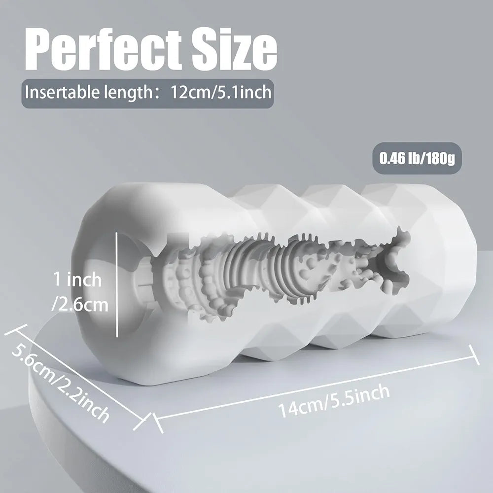 Realistic TPE Male Masturbation Sleeve with 3D Texture and Storage Case