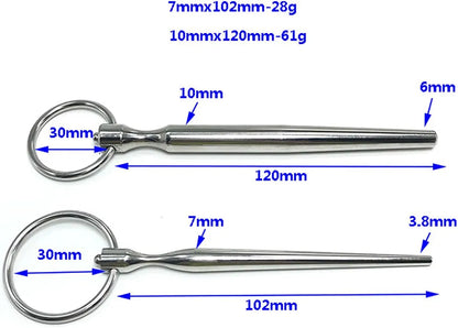 Stainless Steel Urethral Dilator and Stimulator for Men