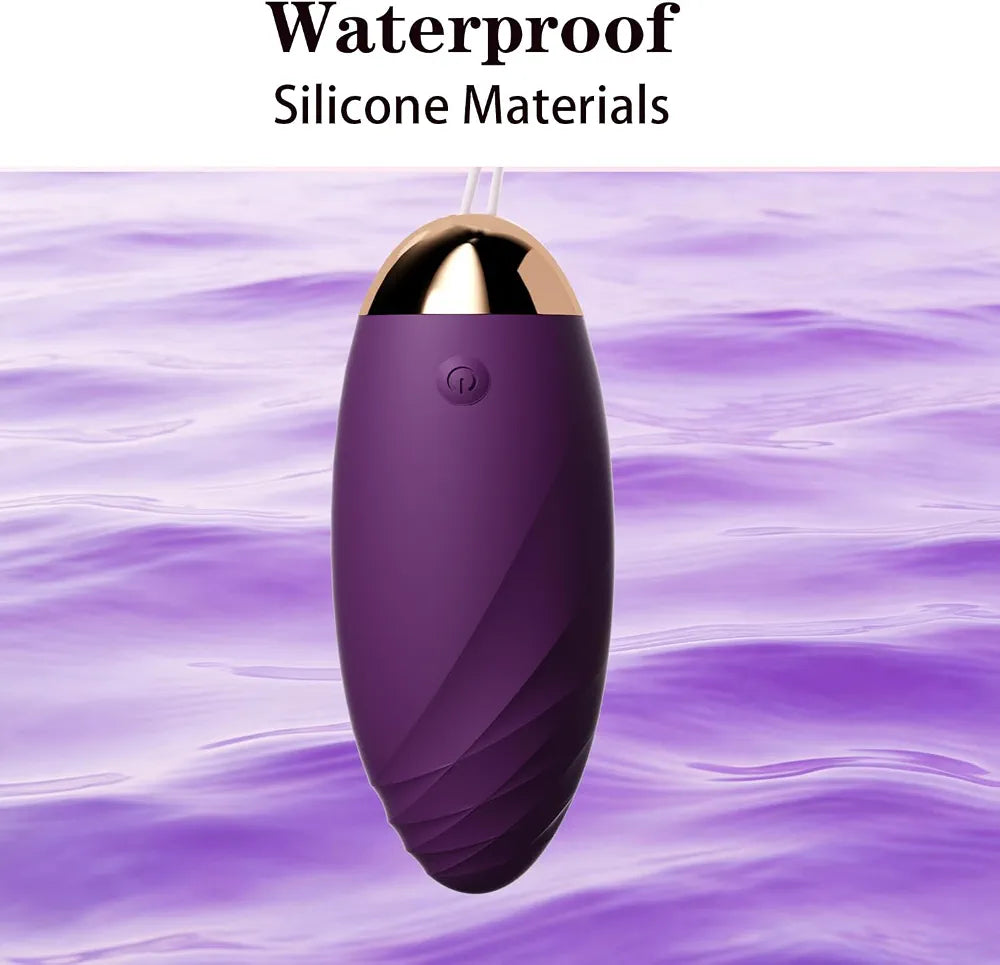 Silky Rechargeable Remote-Controlled Egg Massager with 10 Whisper-Quiet Vibration Patterns