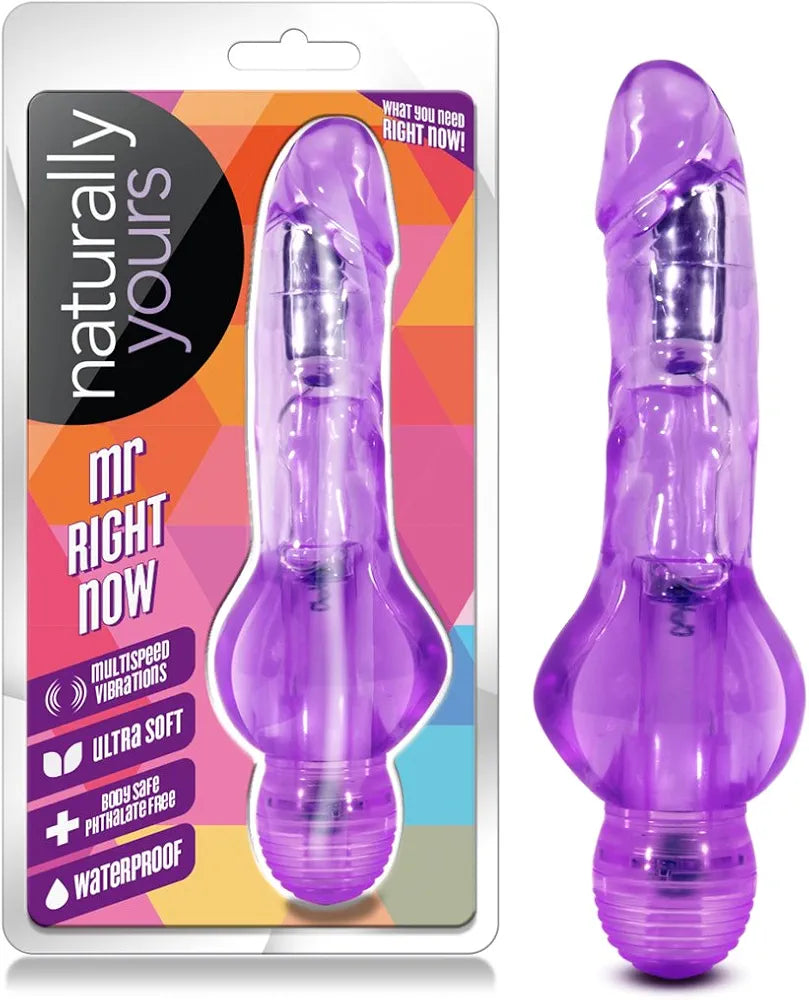 Mr. Right Now 6.5-Inch Realistic Multi-Speed Waterproof Vibrating Dildo