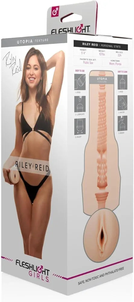 Riley Reid Utopia Hyper-Realistic Male Masturbator by Fleshlight Girls