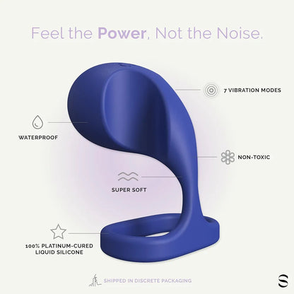 SEDUCTIFY Platinum Silicone Mini G-Spot Vibrator - 7 Modes, Waterproof & Travel-Friendly