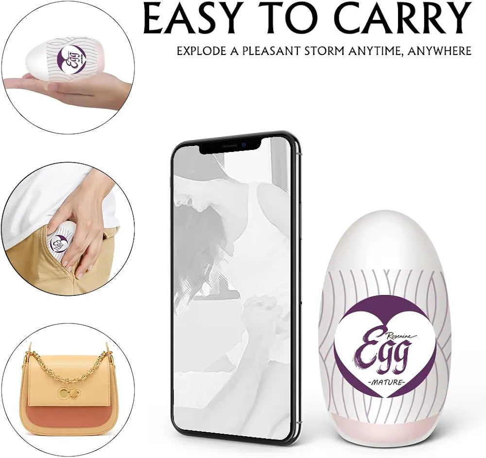 Ultra-Stretchy Realistic Handheld Male Masturbator Cup with 3D Lifelike Vagina Texture and Strong Suction