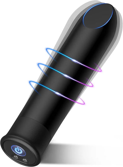 Rechargeable Angled Tip Bullet Vibrator with 10 Modes for Targeted Clitoral and G-Spot Stimulation