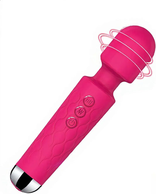 Premium Rechargeable Wand Massager with 160 Vibration Modes for Targeted Clitoral and G-Spot Stimulation
