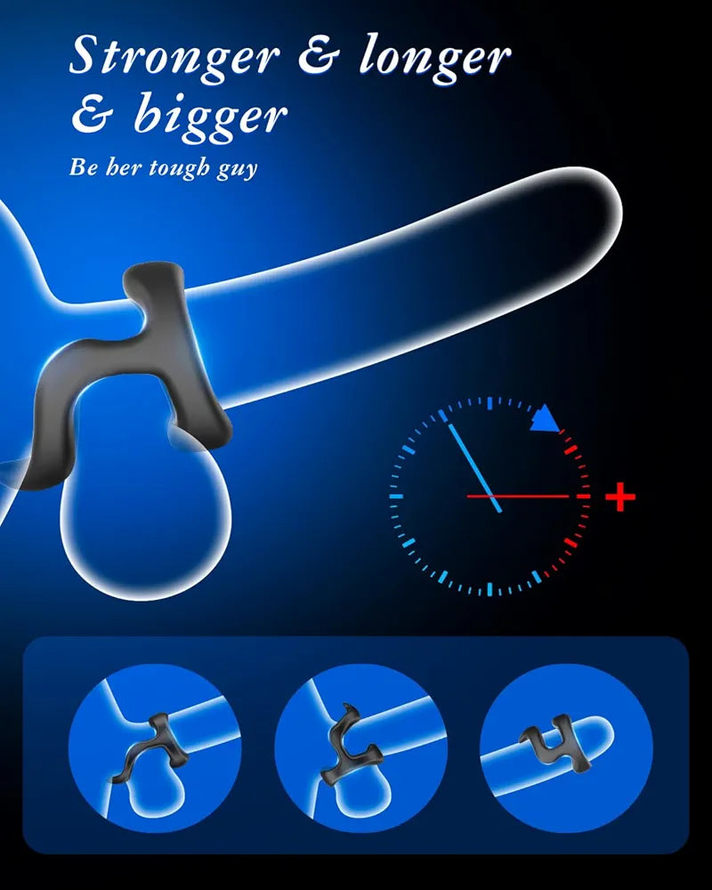 Premium Silicone Stretchy Penis Ring Set for Enhanced Performance and Stimulation