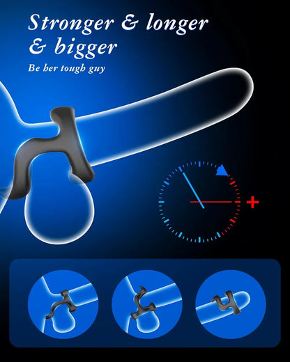 Premium Silicone Stretchy Penis Ring Set for Enhanced Performance and Stimulation