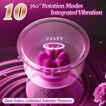 10-Mode Rotating Nipple and Clitoral Stimulator for Couples