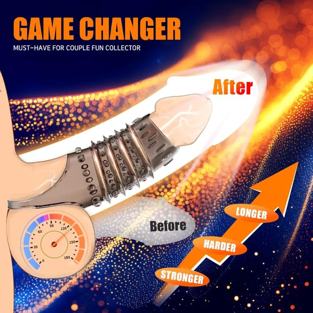 Silicone Penis Ring and Cock Sleeve for Enhanced Performance and Couple Pleasure