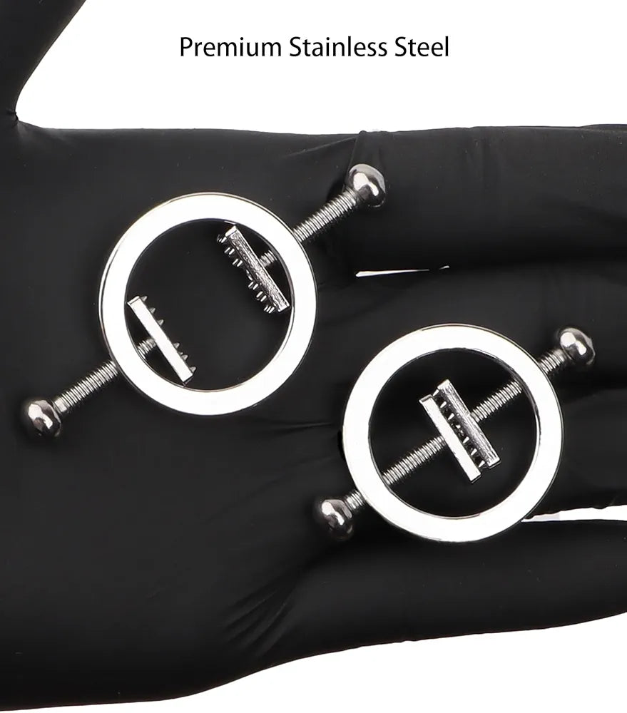 Adjustable Weighted Nipple Clamps for Couples BDSM Stimulation