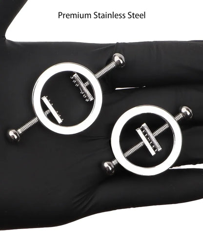 Adjustable Weighted Nipple Clamps for Couples BDSM Stimulation