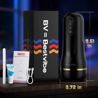 Bestvibe Automatic Realistic Male Masturbator with 5 Suction Modes and 10 Vibration Patterns