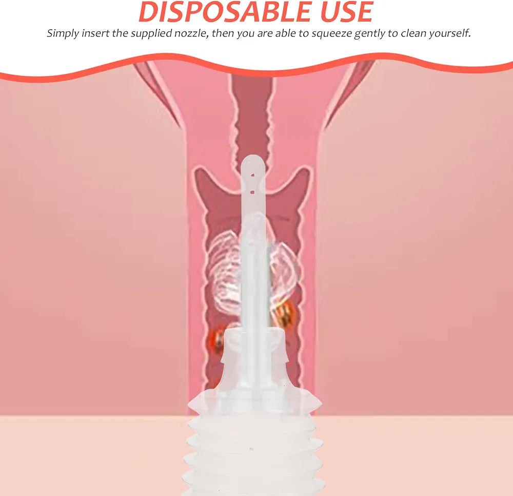 Artibetter 200ml Disposable Enema Douche Applicator Bottle - 10 Pack for Vaginal and Anal Cleansing