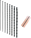 Set of 8 Flexible Silicone Urethral Sounding Rods for Male Penis Stimulation