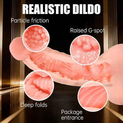 7-Inch Realistic Dual-Texture Masturbator: Penis Sleeve Extender and Pocket Pussy Stroker