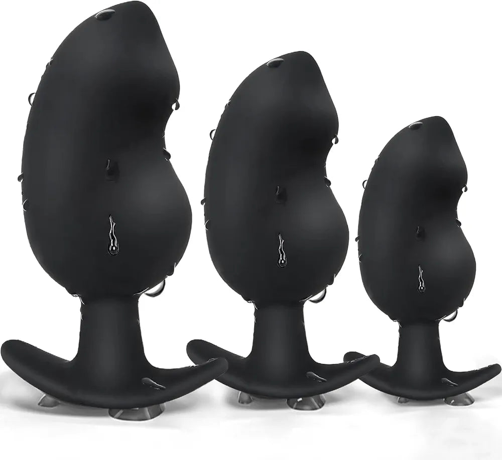 Ergonomic Silicone Anal Training Plug with Curved Base for Comfortable Prostate Stimulation