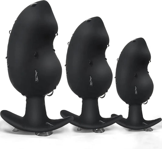 Ergonomic Silicone Anal Training Plug with Curved Base for Comfortable Prostate Stimulation