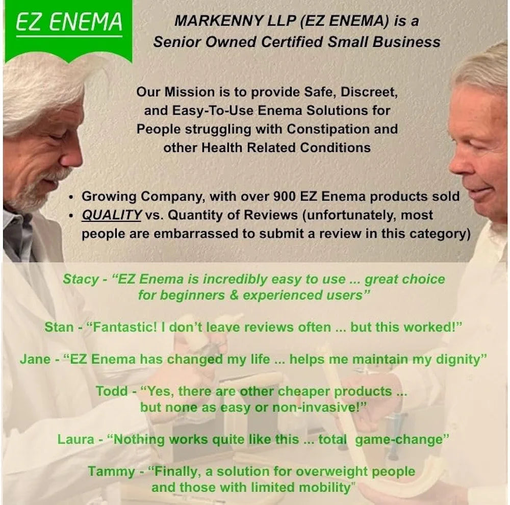 Arthritis-Friendly Hand Pump for EZ Enema Kits - Ergonomic Design for Limited Mobility