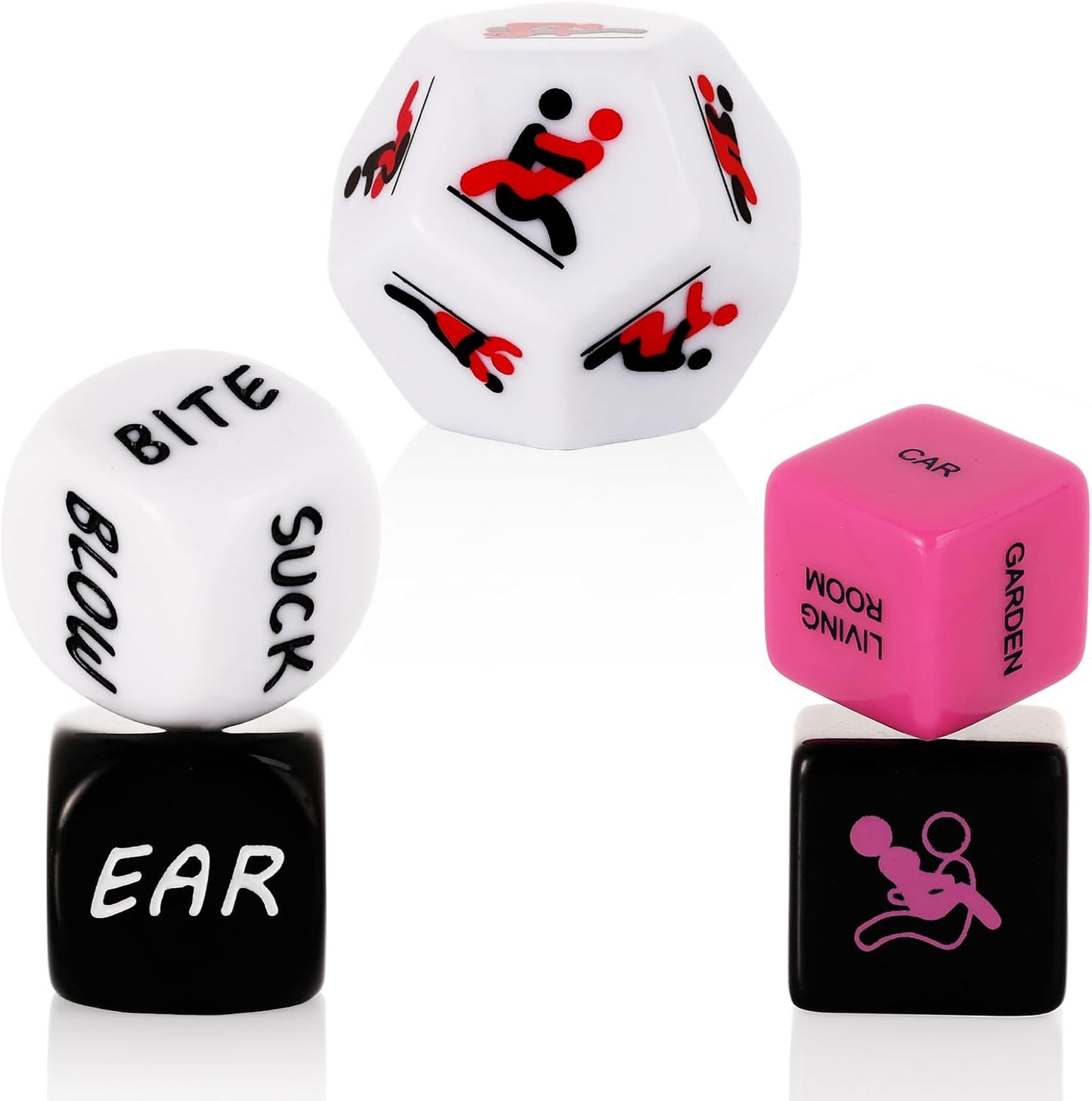 Glow-in-the-Dark Adult Couple's Bedroom Game Dice