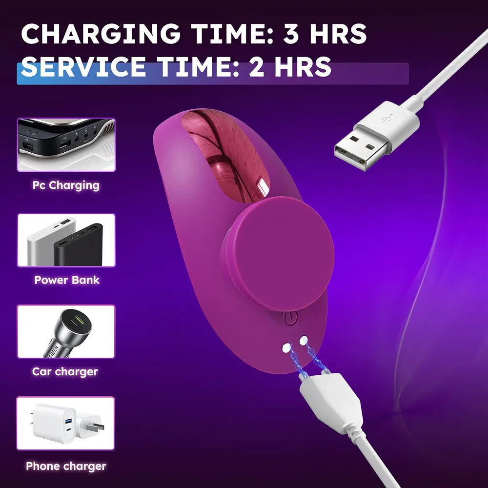 Butterfly Panty Vibrator with Remote: 14 Vibration Modes for Clitoral and G-Spot Stimulation
