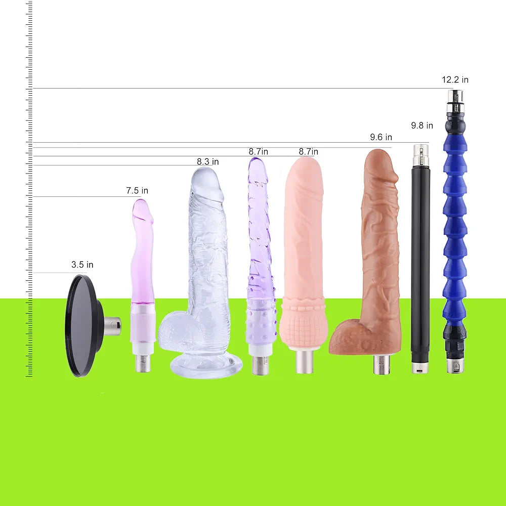 Joynse Automatic Thrusting Sex Machine with Suction Cup, 3XLR Connector, and 8 Interchangeable Attachments