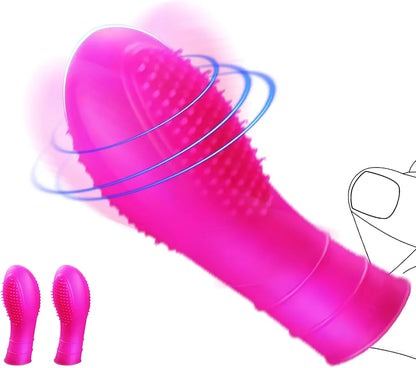 Silicone Finger Sleeves for Intimate Stimulation and Foreplay - 2 Pack