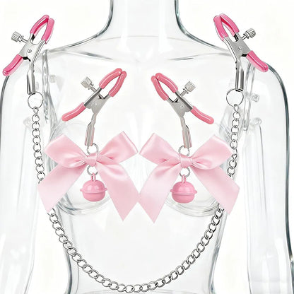 3-Piece Adjustable Nipple and Clitoris Clamp Set for Couples - BDSM Bondage Adult Toys