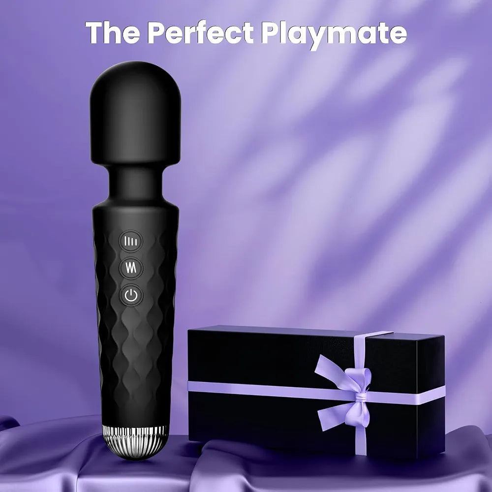 Allovü Rechargeable Wand Massager - Waterproof 10-Speed Clitoral Stimulator for Women