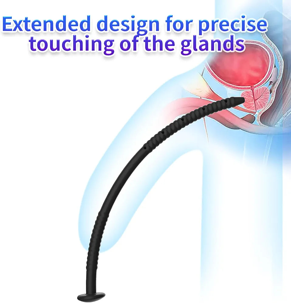 Hollow Silicone Urethral Sounding Plug with Irrigation Syringe for Men