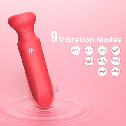 Premium Rechargeable Mini Bullet Vibrator - 10-Mode Waterproof Silicone Clitoral & G-Spot Stimulator for Women