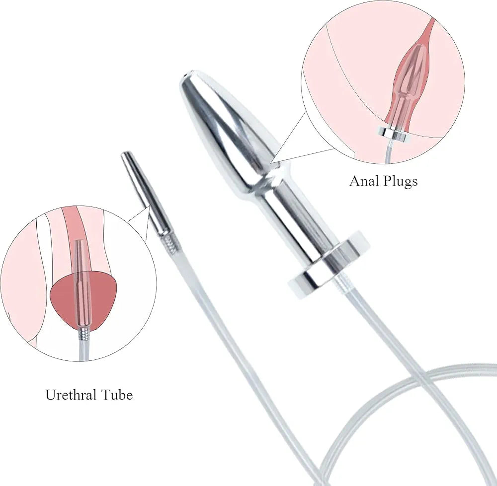 Stainless Steel Double-Headed Urethral Dilator and Penis Plug - Professional Sounding Rod for Men