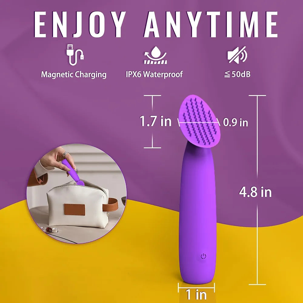 10-Mode Rechargeable Mini Wand and Bullet Vibrator Set for Couples