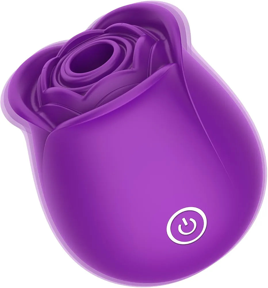 Rose-Shaped Clitoral and Nipple Stimulator with 10 Vibration and Suction Modes