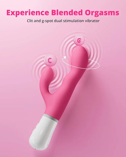 Lovense Nora App-Controlled Rabbit Vibrator with Remote - Rotating G-Spot & Clitoral Stimulator for Couples