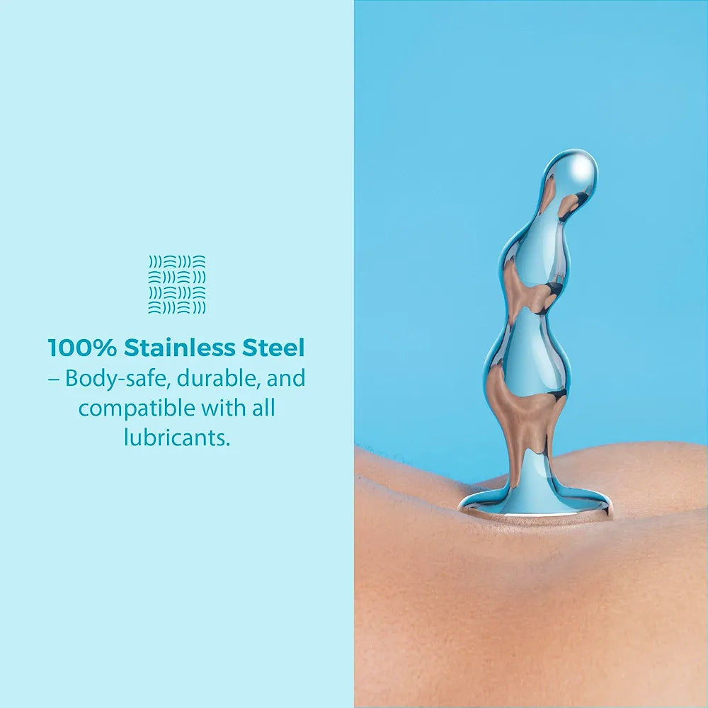 Premium Stainless Steel Prostate Massager and Anal Bead Plug