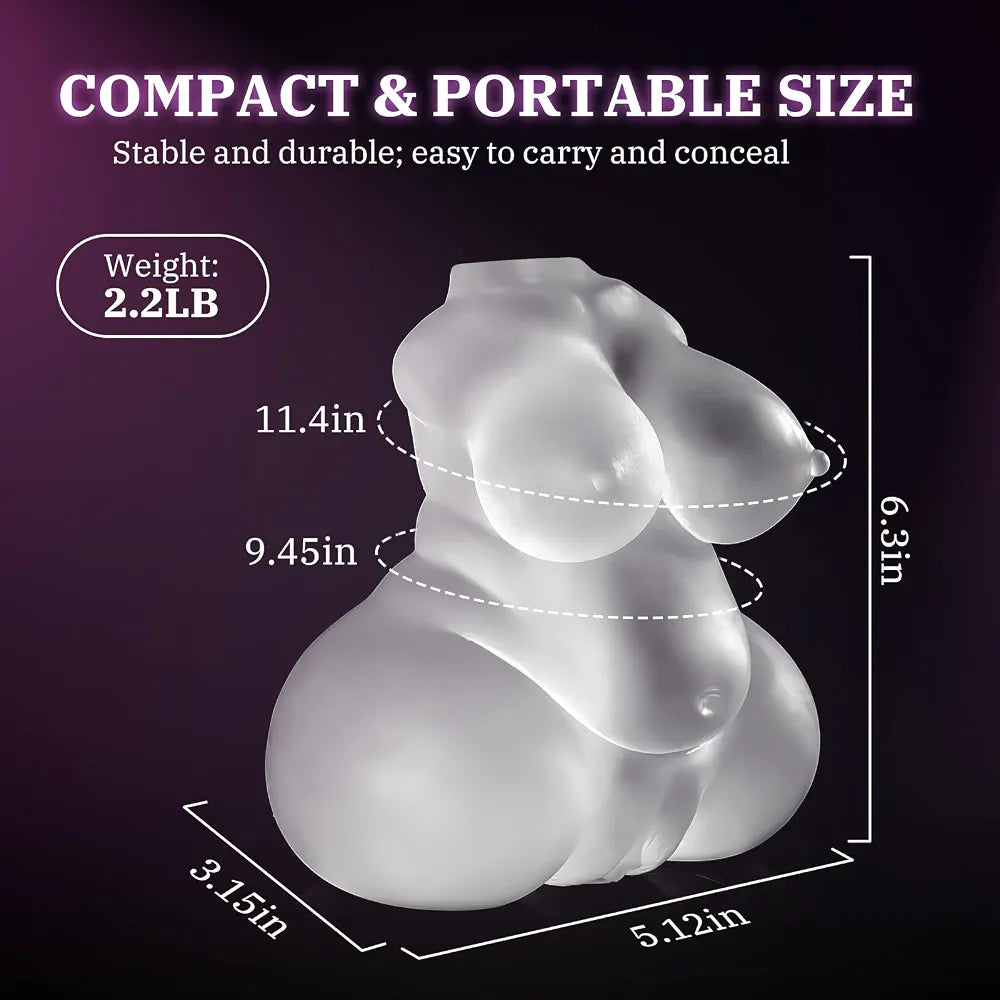 Realistic Dual-Channel Male Masturbator with Textured Vagina and Anal Simulation