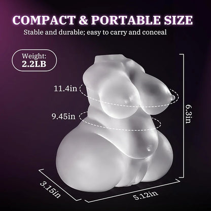 Realistic Dual-Channel Male Masturbator with Textured Vagina and Anal Simulation