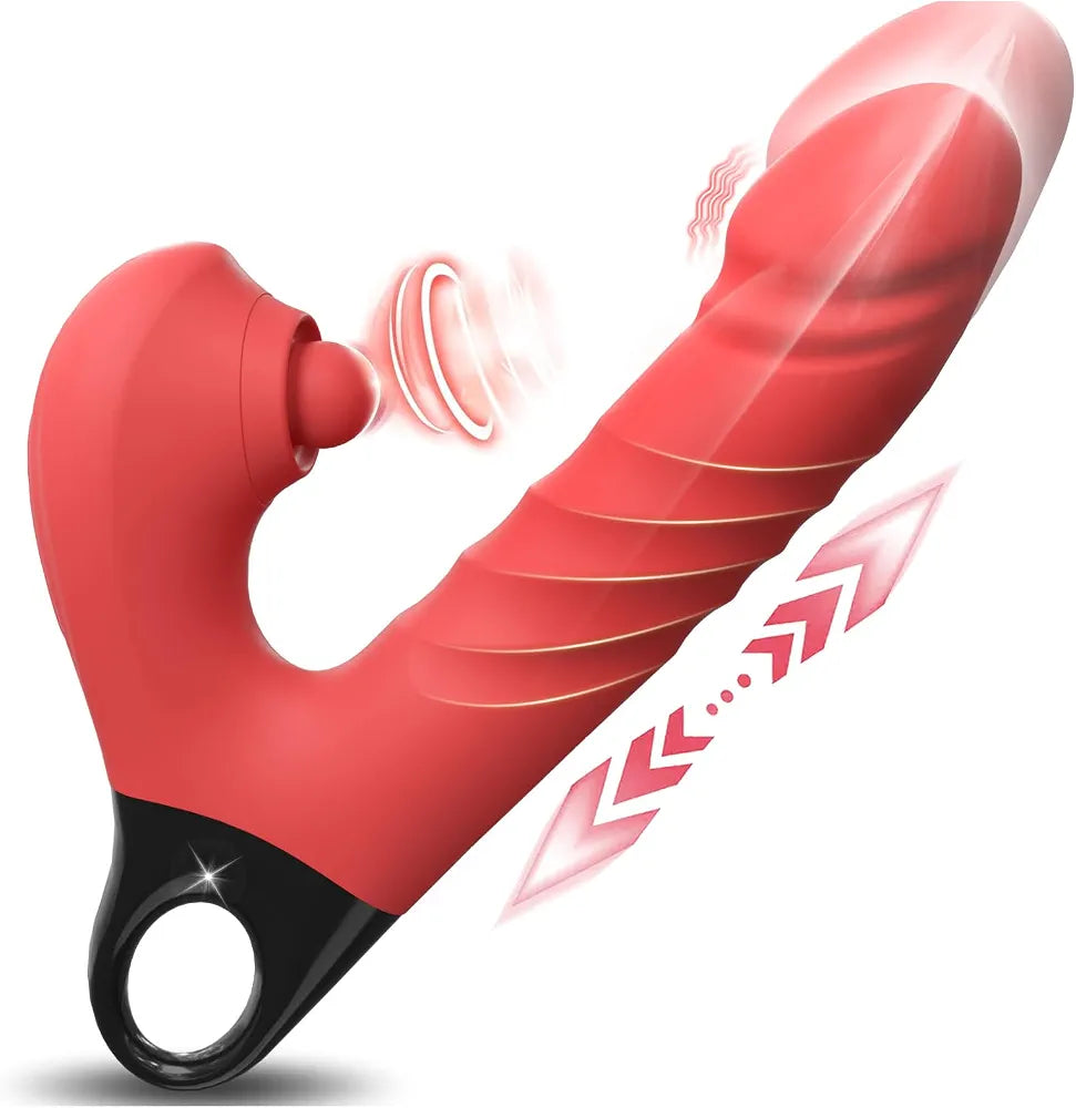 YUKZEN 3-in-1 Rabbit Vibrator with Thrusting, Pulsating, and Clitoral Stimulation