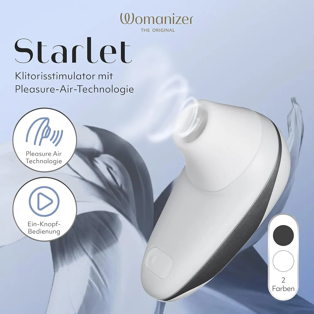 Womanizer Starlet Rechargeable Clitoral Suction Vibrator with 4 Intensity Levels