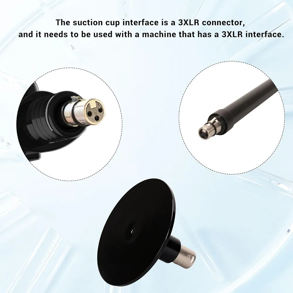 Amausen Universal 3XLR Dildo Holder Attachment for Sex Machines with 3.9-Inch Suction Cup Adapter