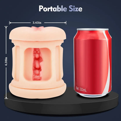 Realistic Open-Ended Male Masturbator with 9 Vibration Modes